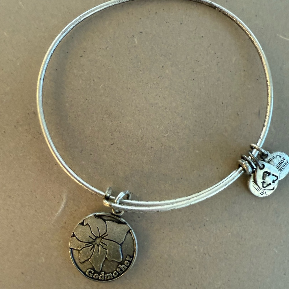 Alex and Ani Silver Godmother Bracelet